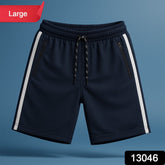 Boxer Shorts with Elastic Waist & Drawcord - (1 Pc / Large)